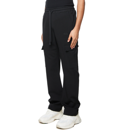 Logo Pantalon Cargo Black