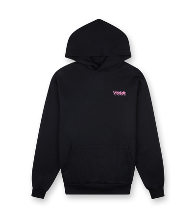Circles Logo Hoodie Black/Pink