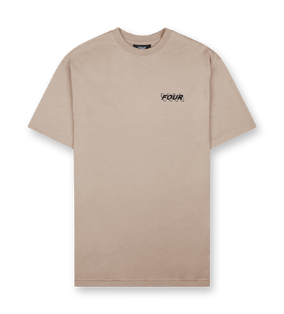 Circles Logo T-shirt Vintage Khaki
