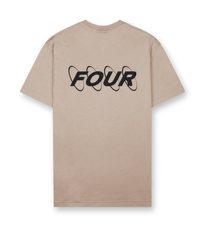 Circles Logo T-shirt Vintage Khaki