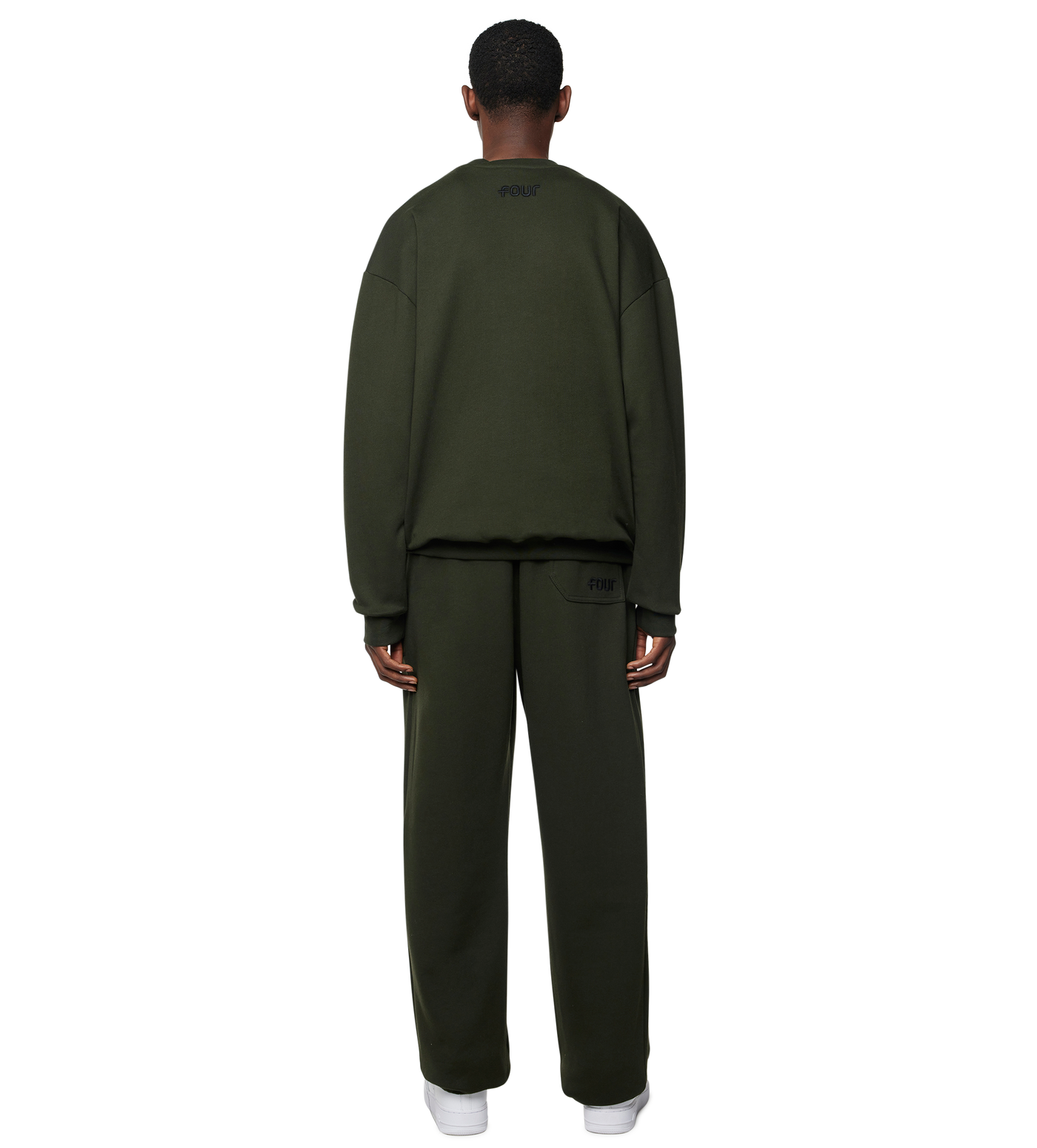4 Patch Crewneck Army Green