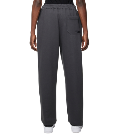 4 Patch Wide Leg Cuffed Pants Asphalt