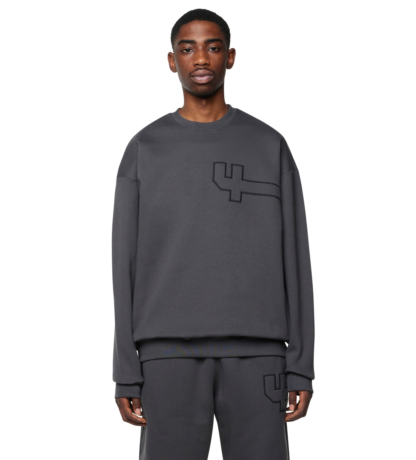 4 Patch Crewneck Asphalt