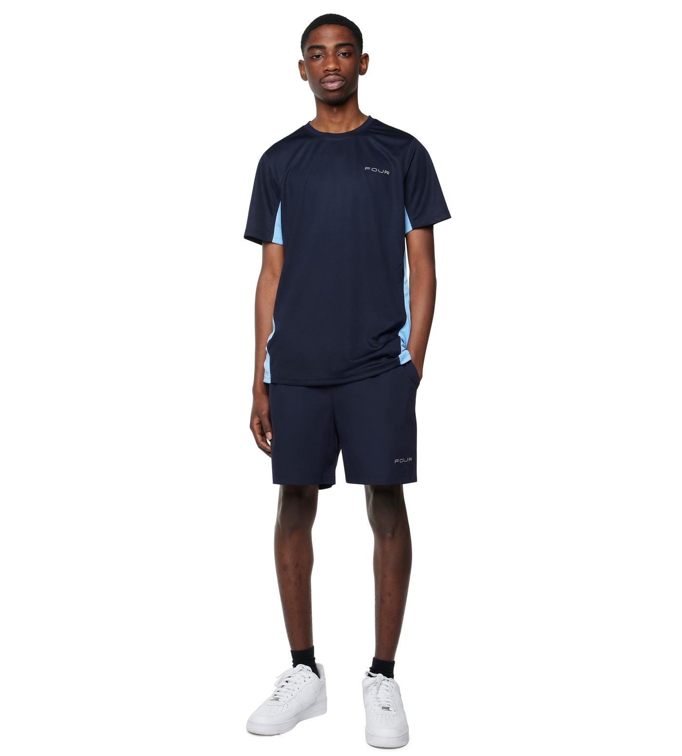 Sportswear T-shirt Navy/ Light Blue