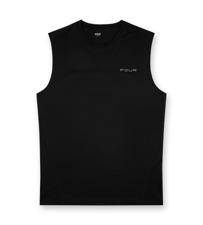 Sportswear Reflective Tank top Black
