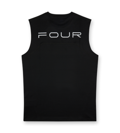 Sportswear Reflective Tank top Black