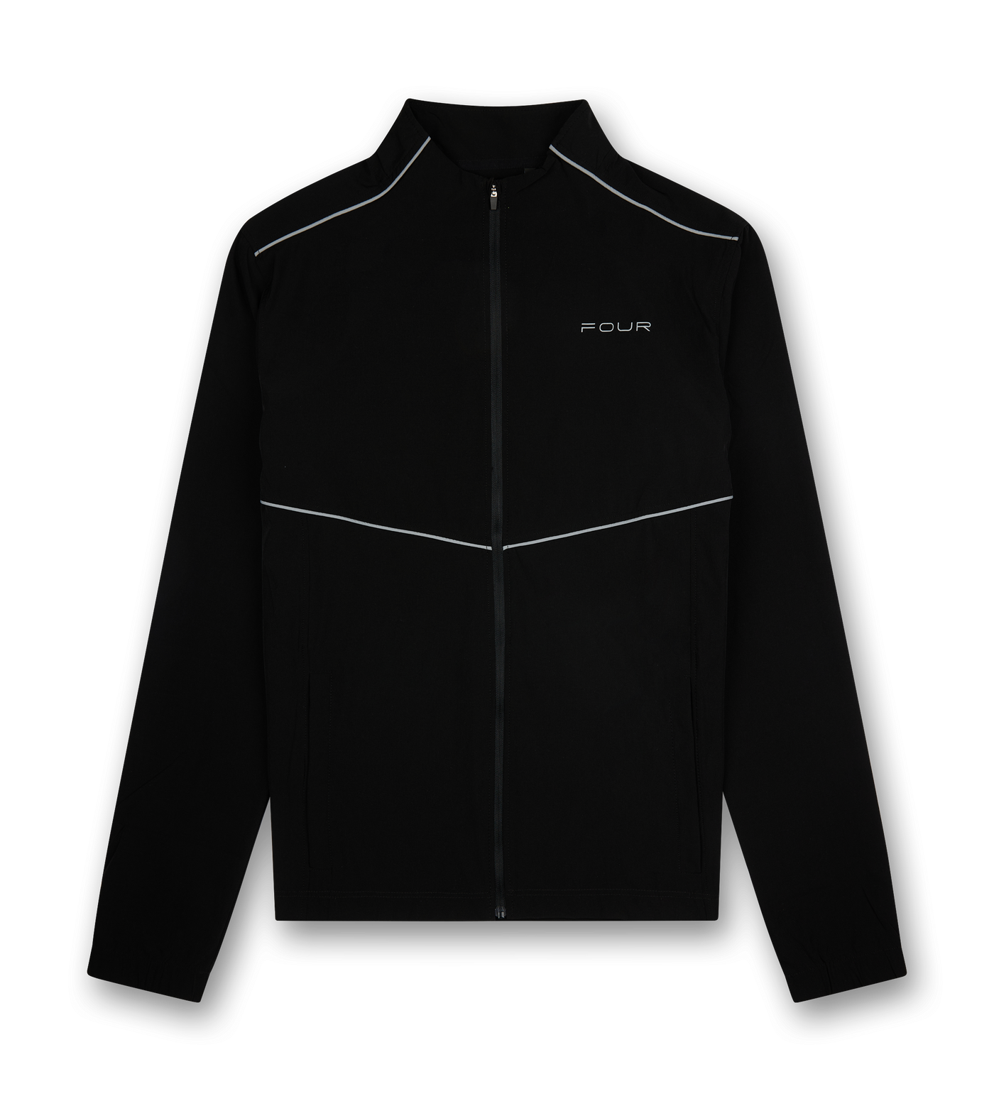 Sportswear Reflective Track Jacket Black