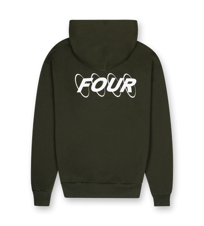 Circles Logo Hoodie Army Green