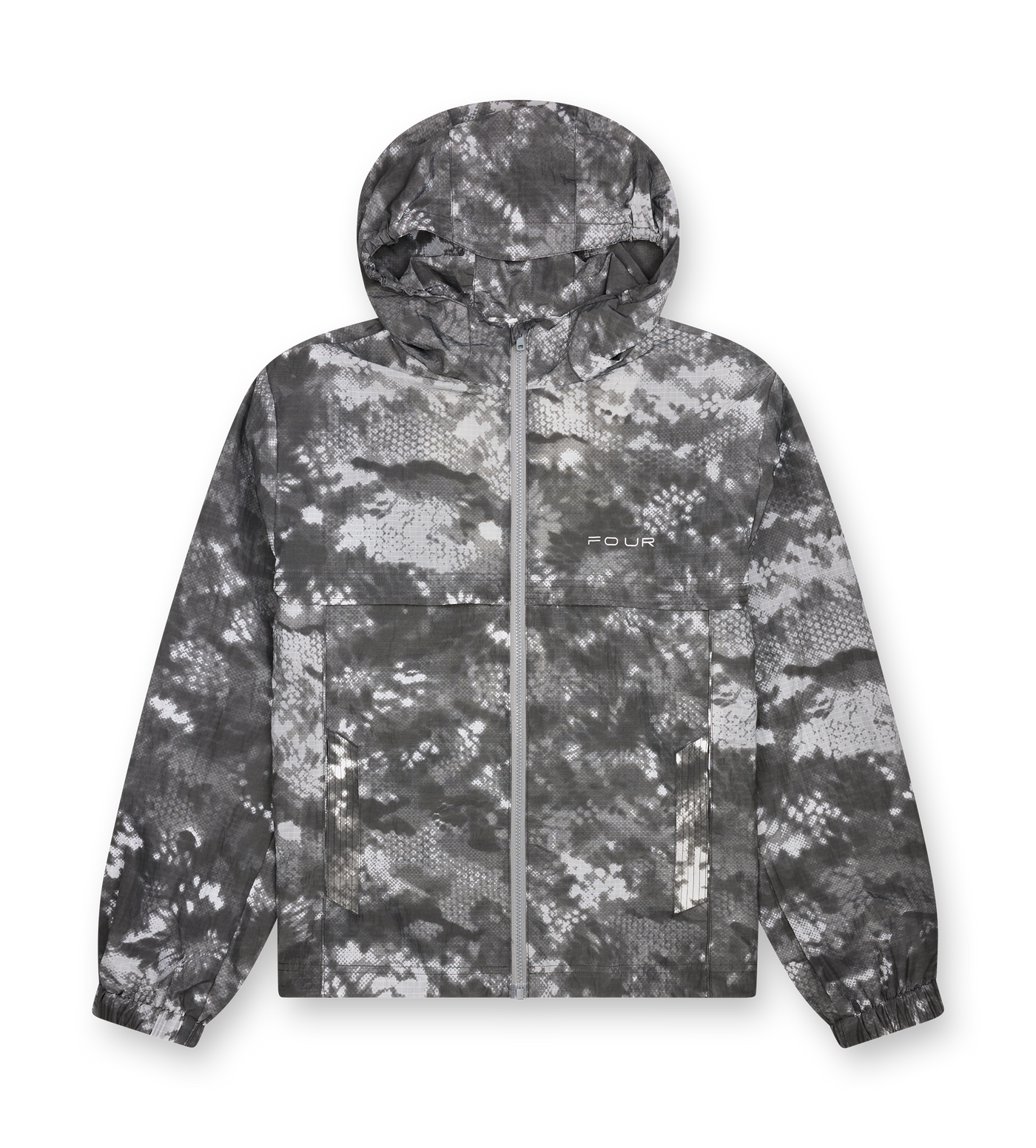 Sportswear Windbreaker Jacket Grey Camo