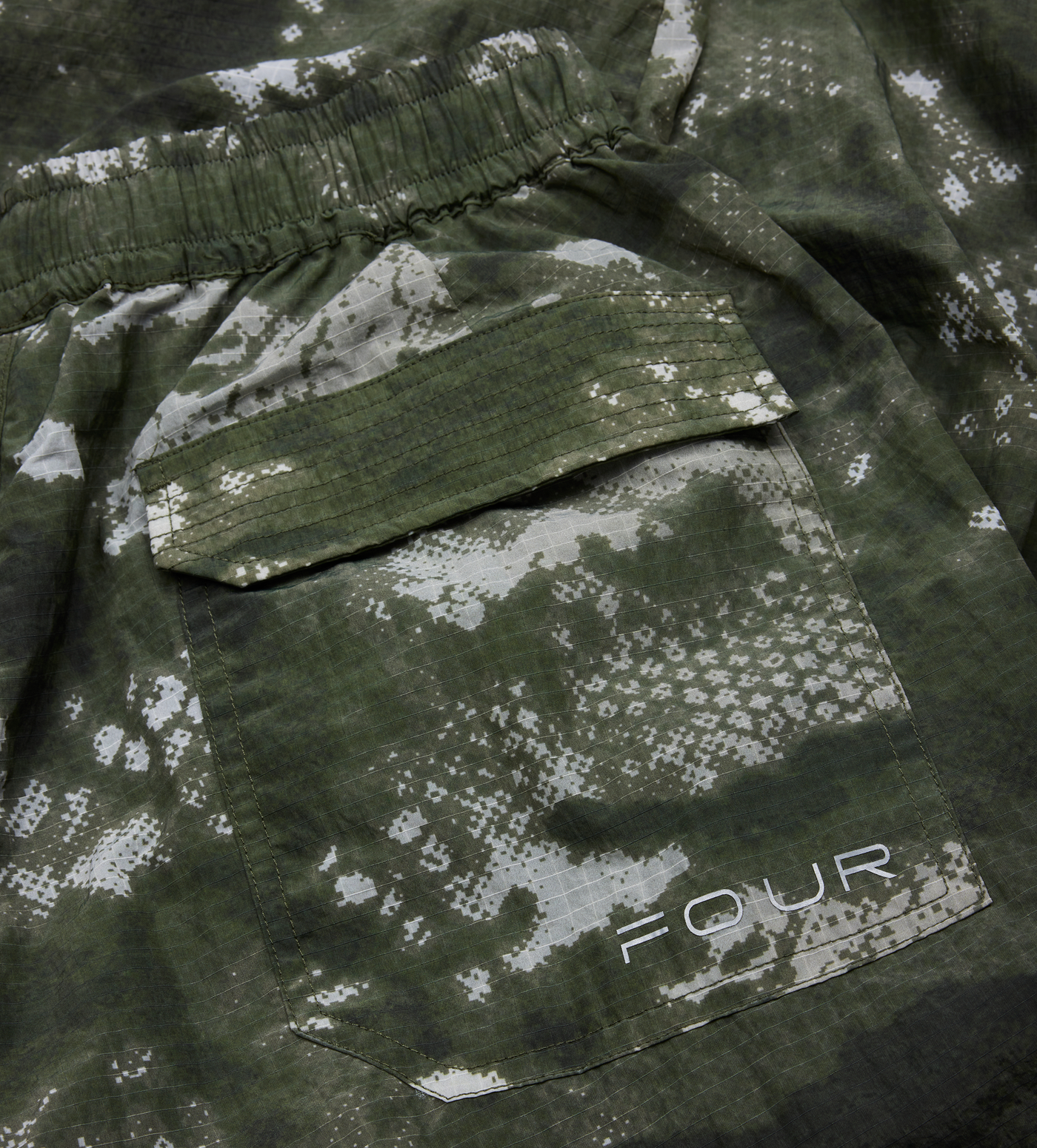 Sportswear Windbreaker Pants Green Camo