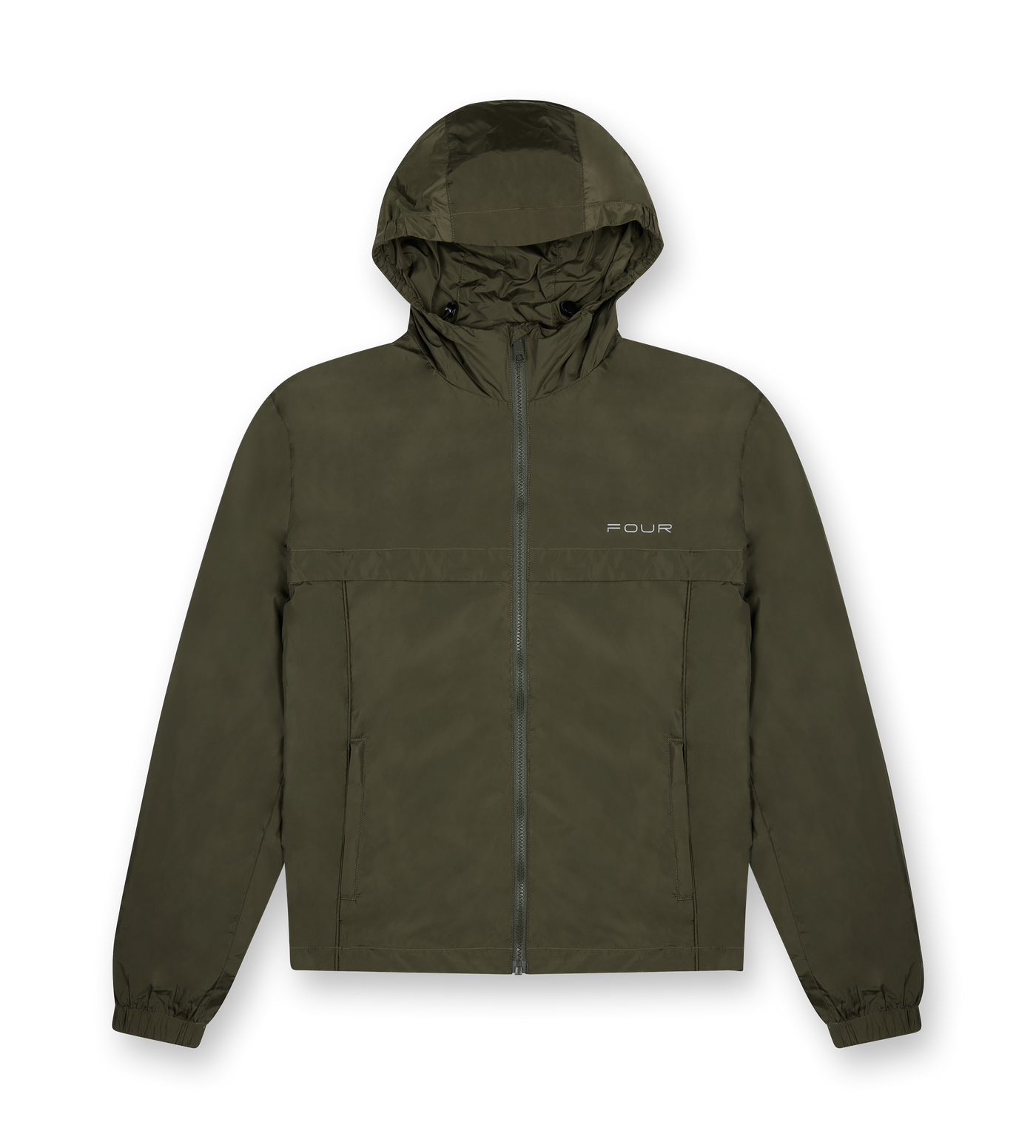 Sport Windbreaker Nylon Jacket Moss Green