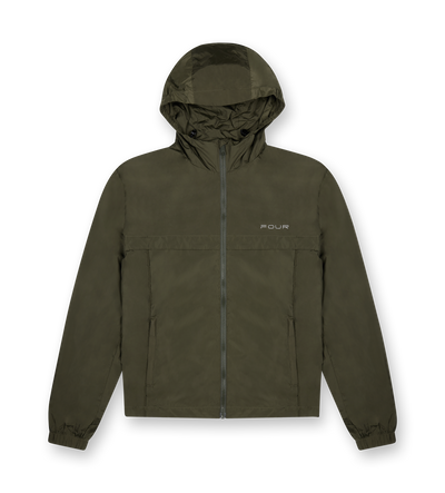 Sport Windbreaker Nylon Jacket Moss Green