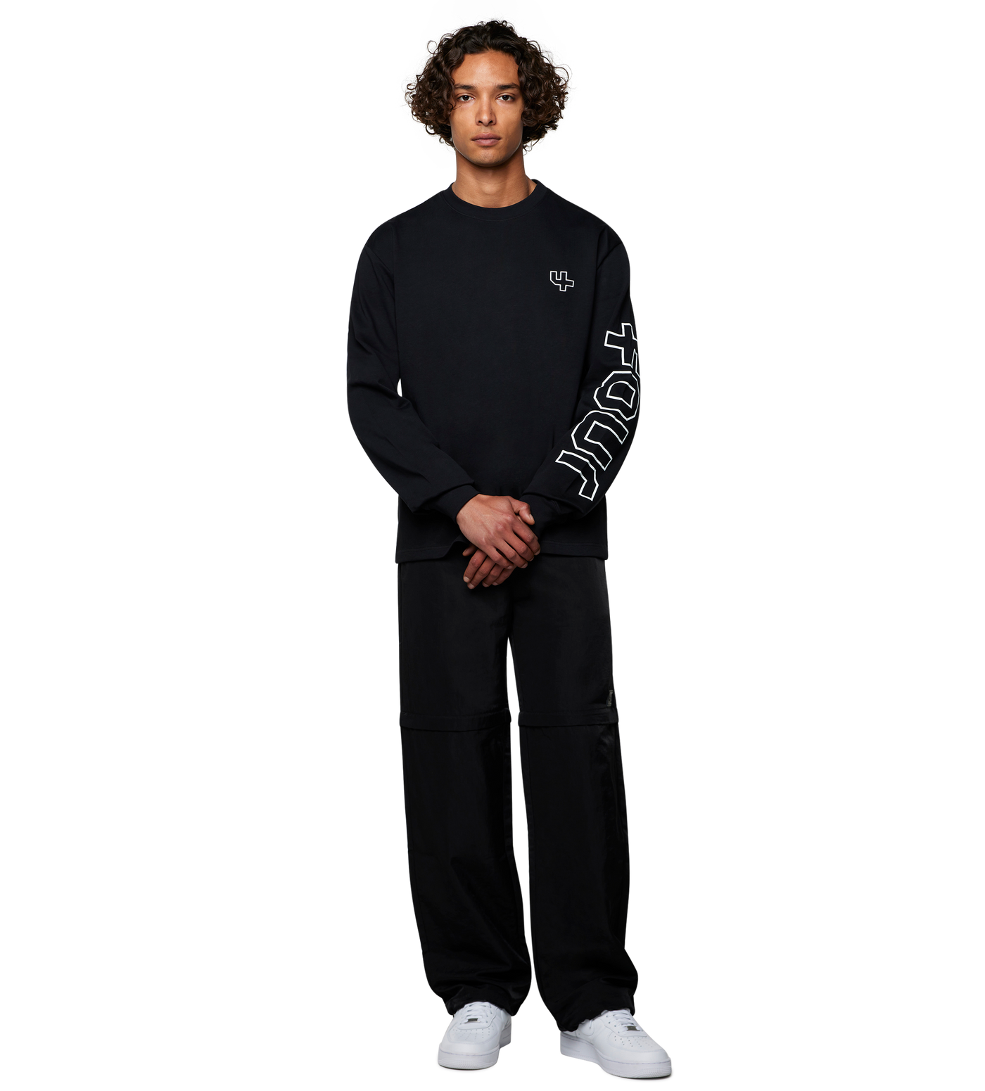 Outline Longsleeve T-shirt Black