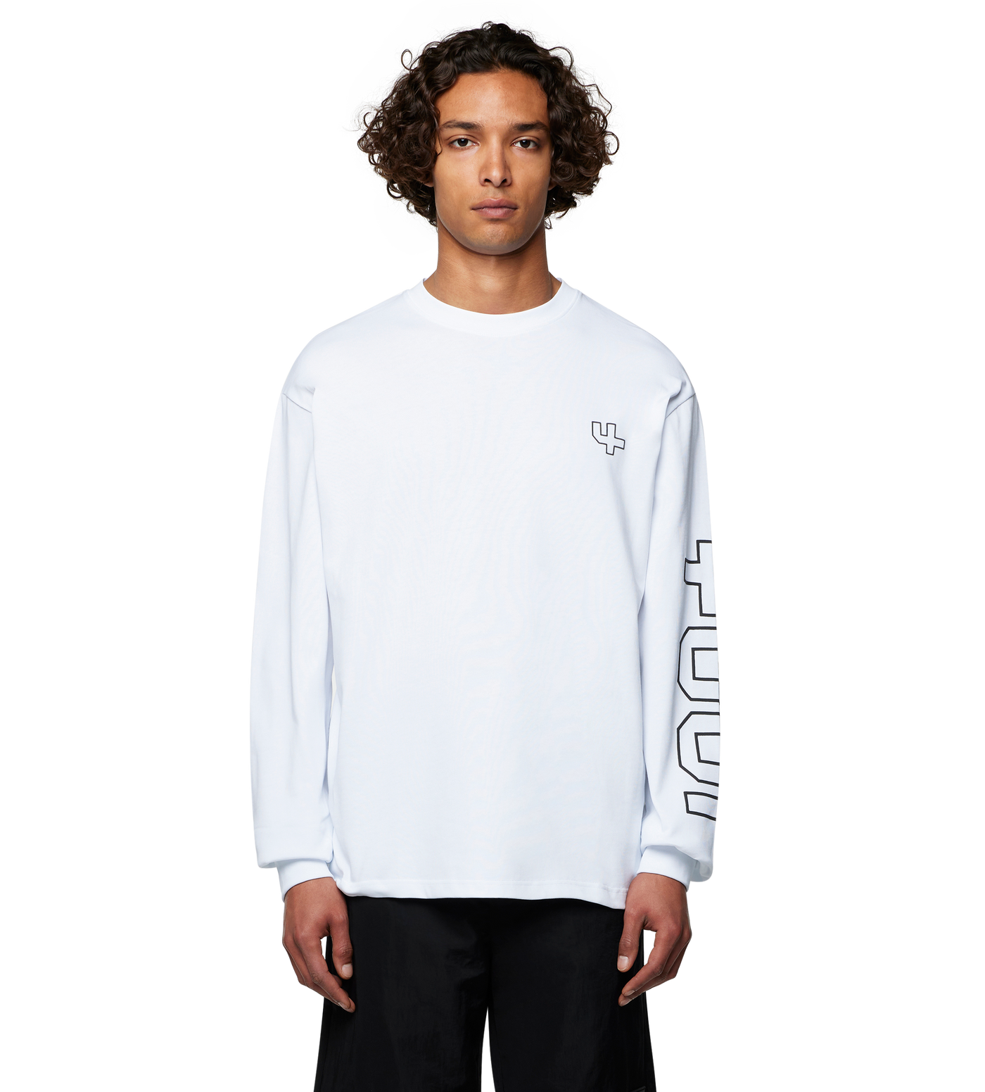 Outline Longsleeve T-shirt White