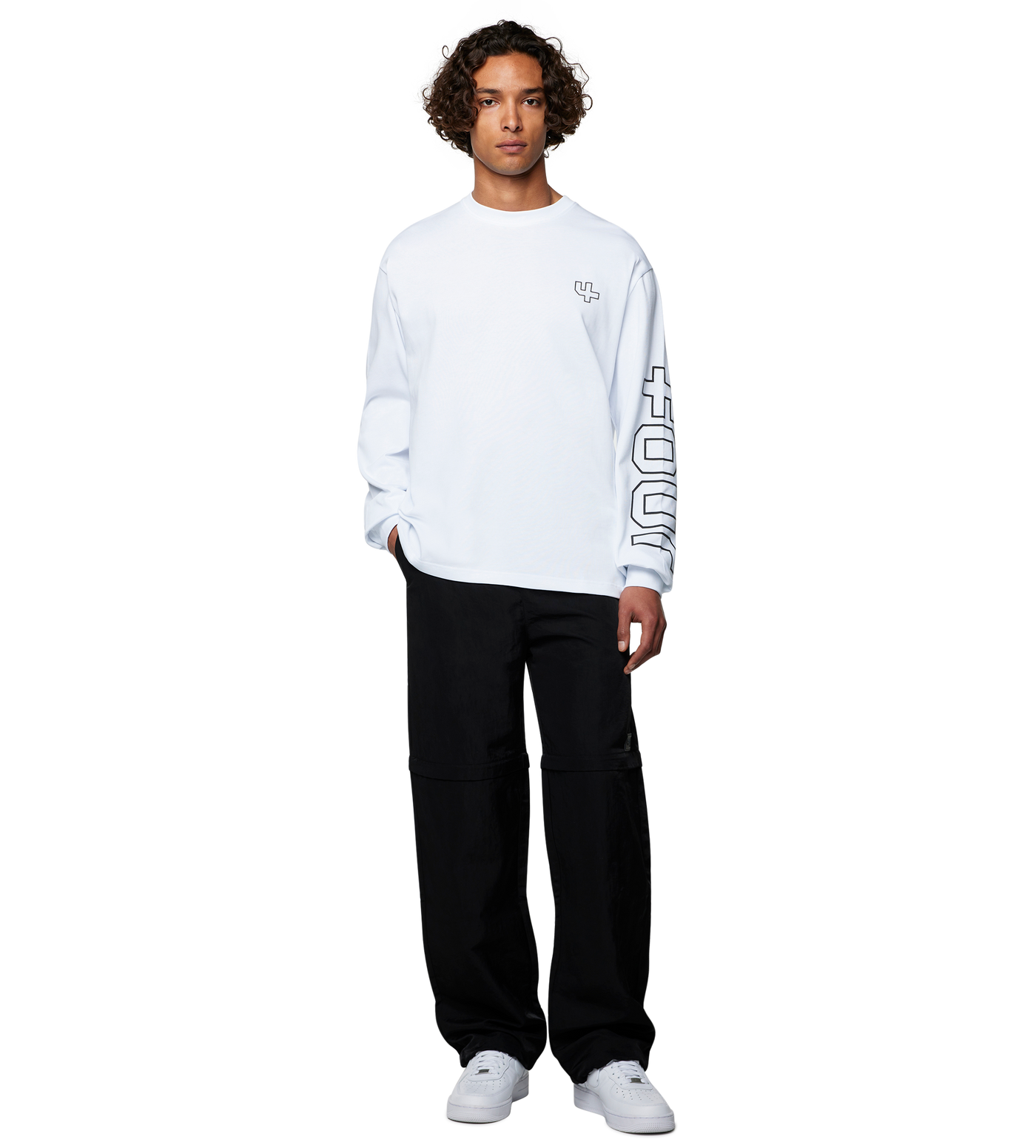 Outline Longsleeve T-shirt White