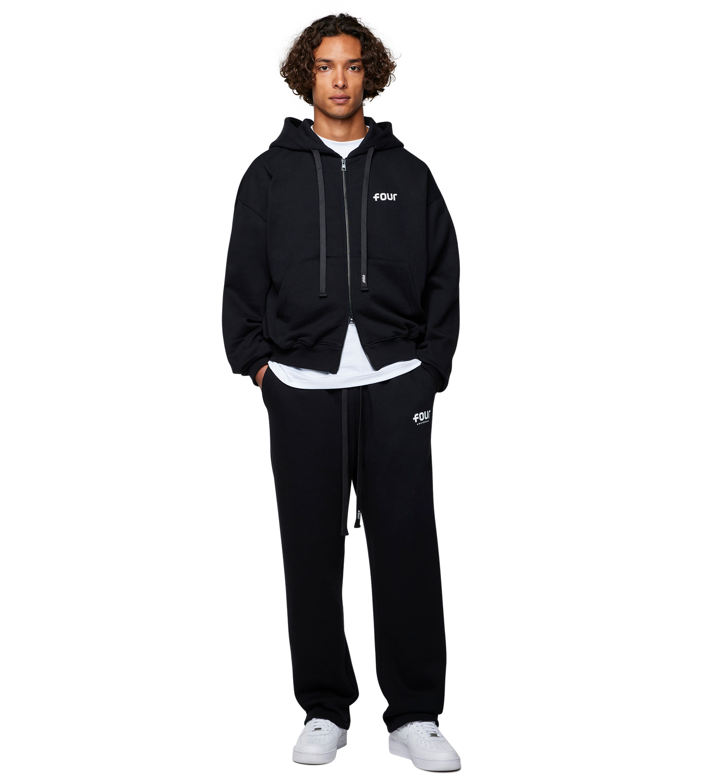 Logo Straight Leg Black