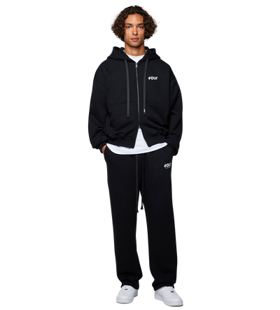 Logo Straight Leg Black