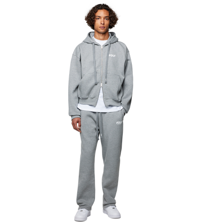 Logo Straight Leg Grey Melange