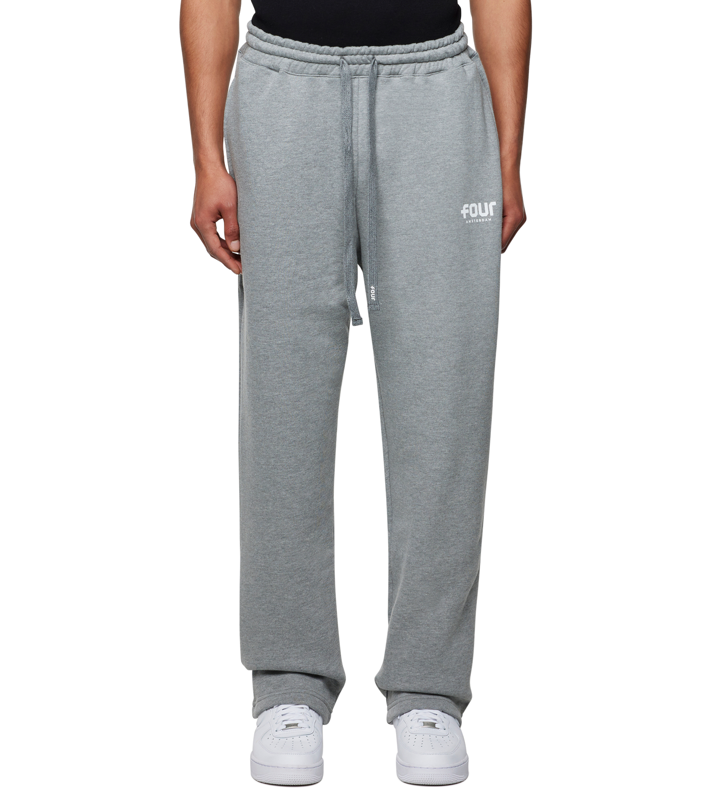 Logo Straight Leg Grey Melange