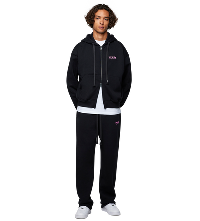 Circles Straight Leg Black/ Pink