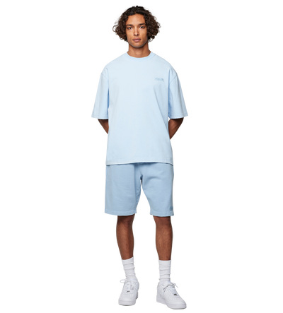 Circles Boxy T-shirt Washed Ice Blue