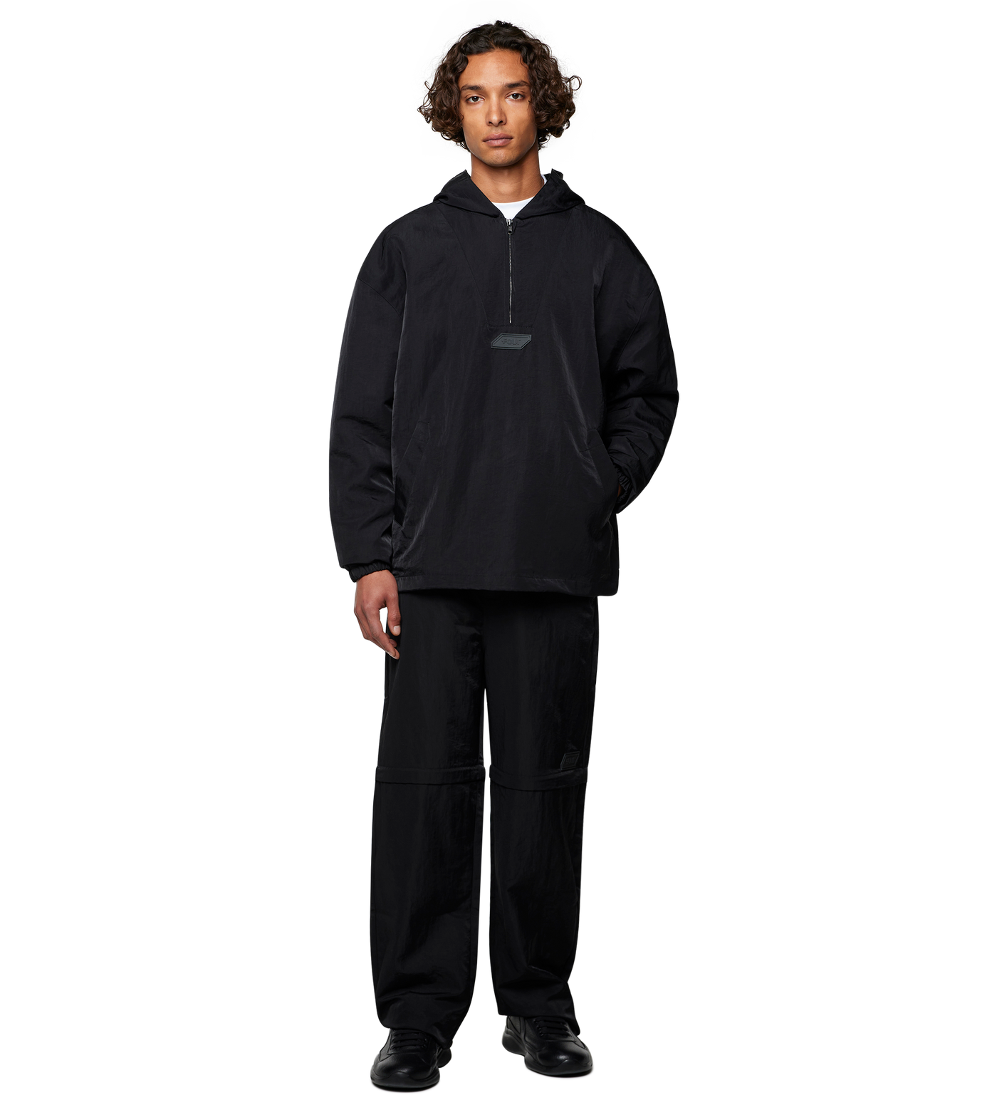 Double Layered Anorak - C9 Square Logo - Black