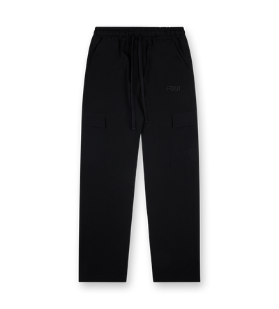 Logo Pantalon Cargo Black
