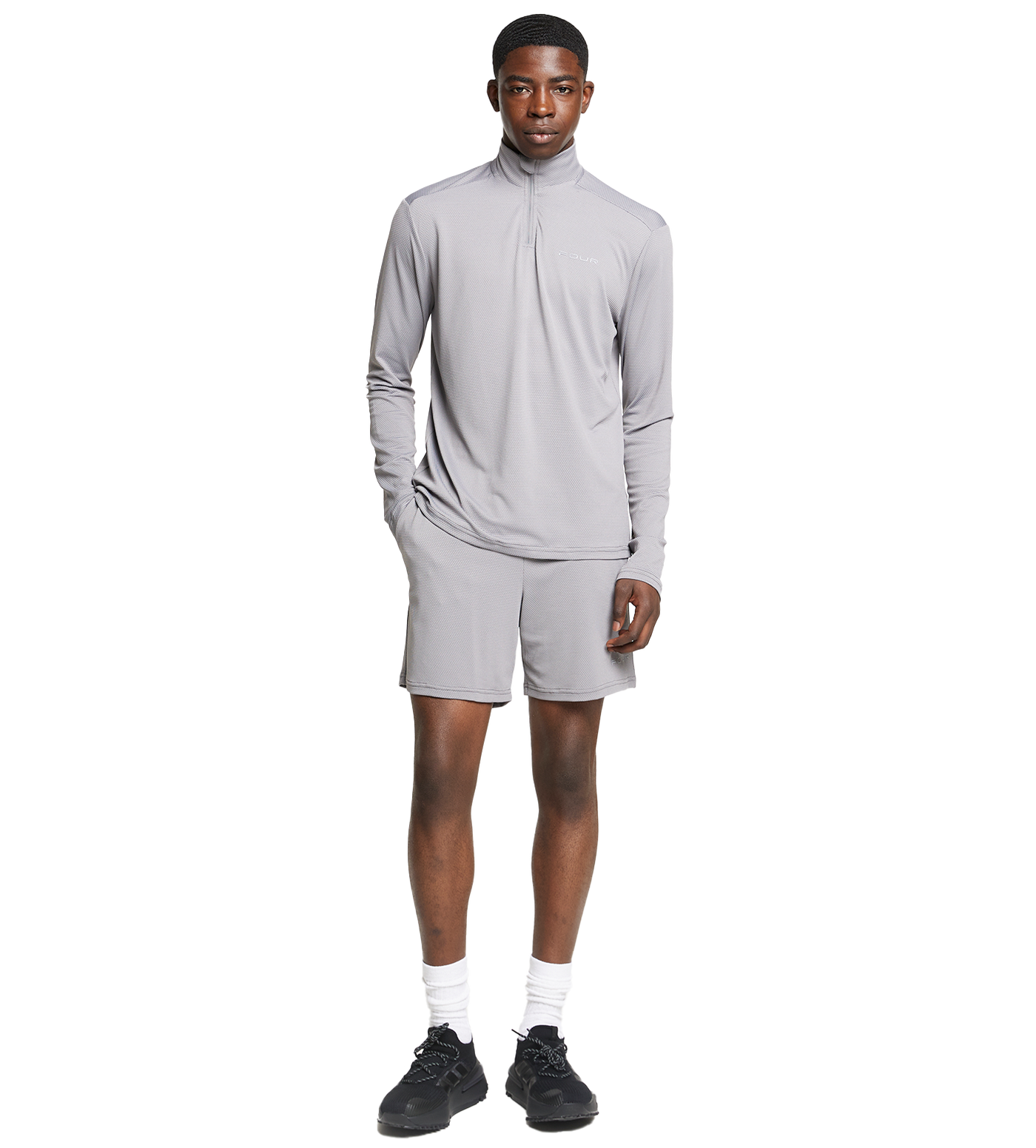 Sportswear Half Zip Light Grey