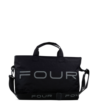 Nylon Reflective Sports Bag Black