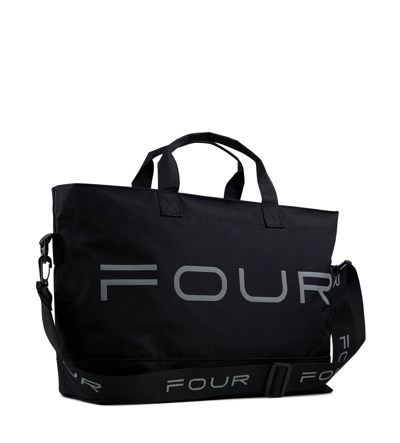 Nylon Reflective Sports Bag Black