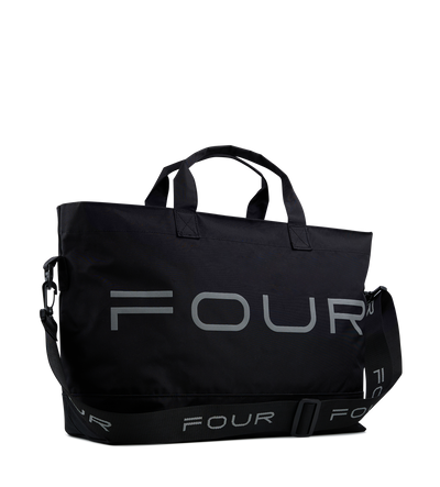 Nylon Reflective Sports Bag Black