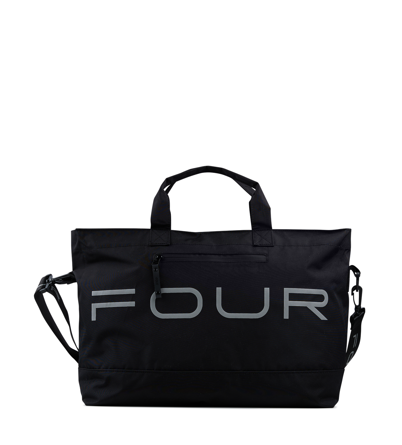 Nylon Reflective Sports Bag Black