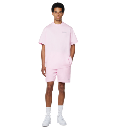 Circles T-shirt Soft Pink/ White