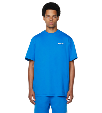 Circles T-shirt Princess Blue/ White