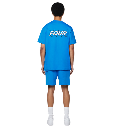 Circles T-shirt Princess Blue/ White