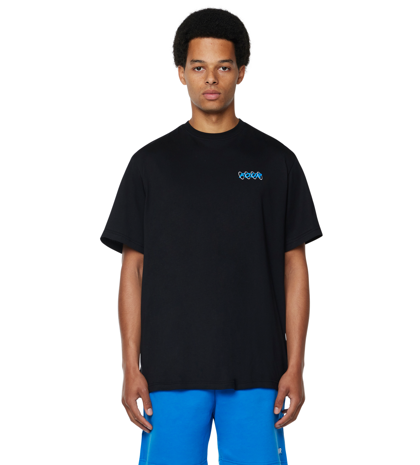 Circles T-shirt Black/ Princess Blue