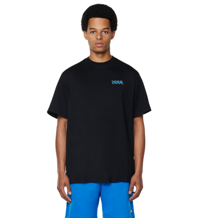 Circles T-shirt Black/ Princess Blue