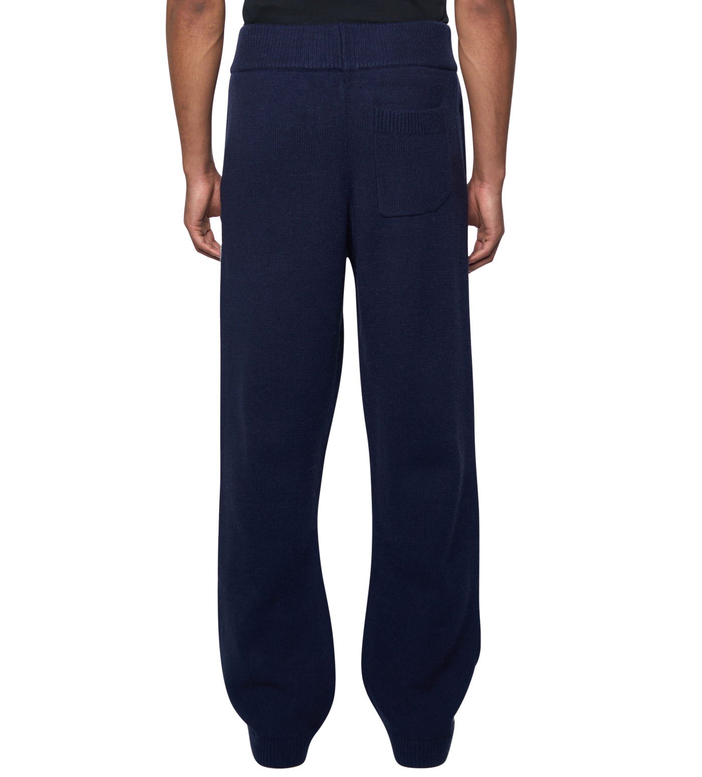 Knitted Pants Marine Blue/ White