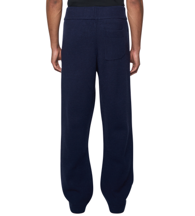 Knitted Pants Marine Blue/ White