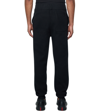 Knitted Pants Cuffed Black/ Dark Grey