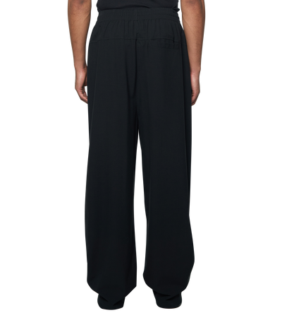 Logo Wool Pants Black