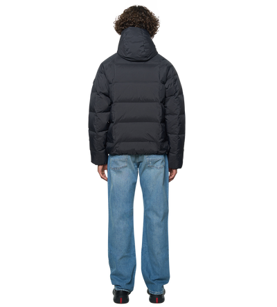 Square Logo Puffer Jacket Black