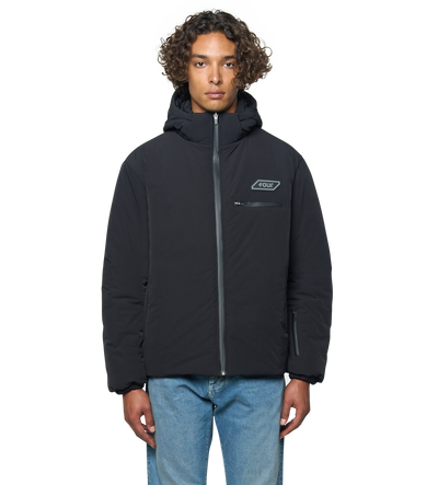 Square Logo Inbetween Jacket Black