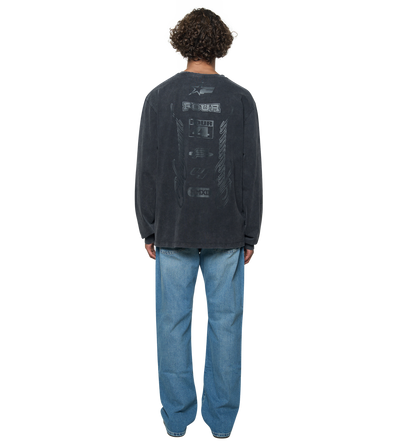 Race Comp Longsleeve T-Shirt Washed Black