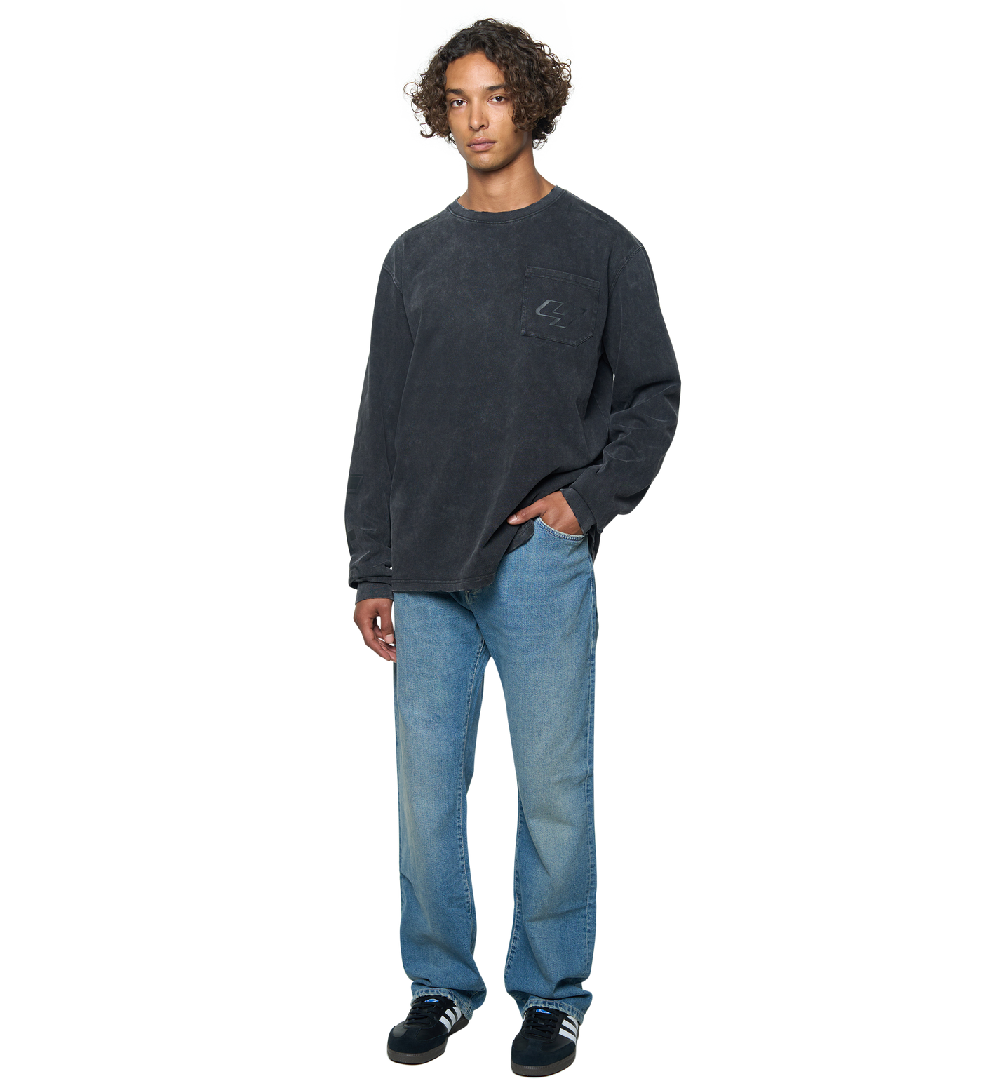 Race Comp Longsleeve T-Shirt Washed Black