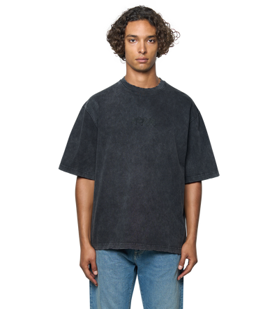 Circles Boxy T-Shirt Washed Black