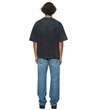 Circles Boxy T-Shirt Washed Black