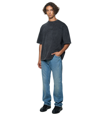 Circles Boxy T-Shirt Washed Black