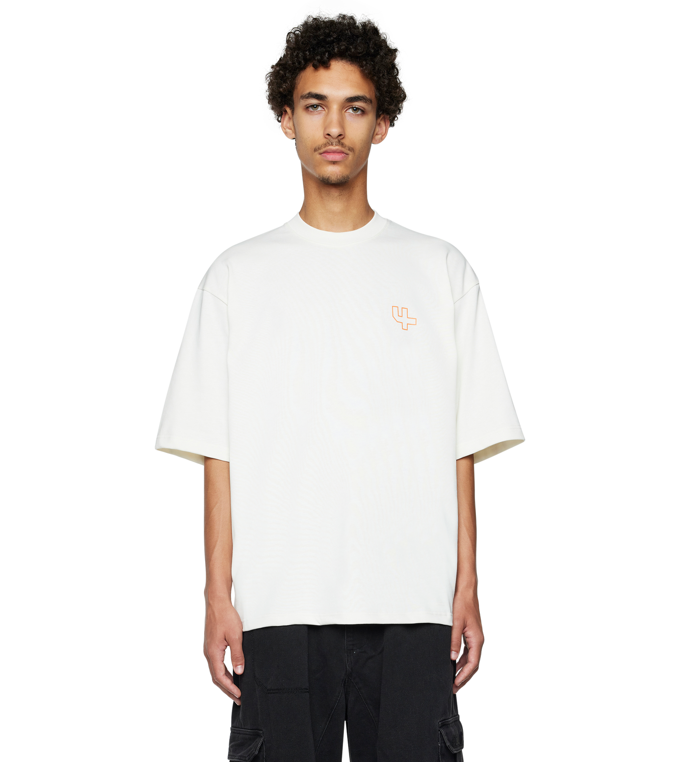 Outline Boxy fit T-shirt Cannoli/ Dusty Orange