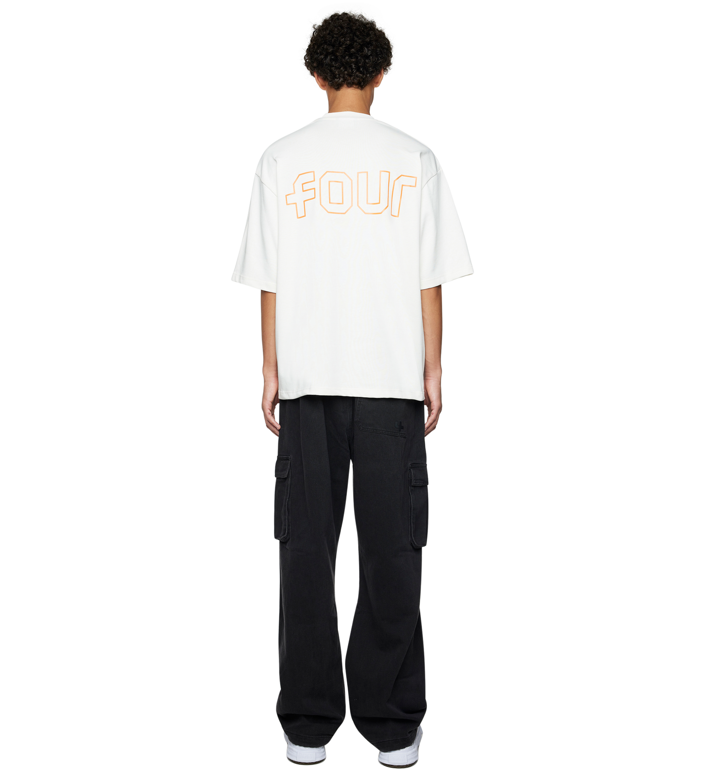Outline Boxy fit T-shirt Cannoli/ Dusty Orange